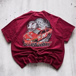 NASCAR Winner's Circle Tony Stewart T Shirt Burgundy XL Old Spice Office Depot